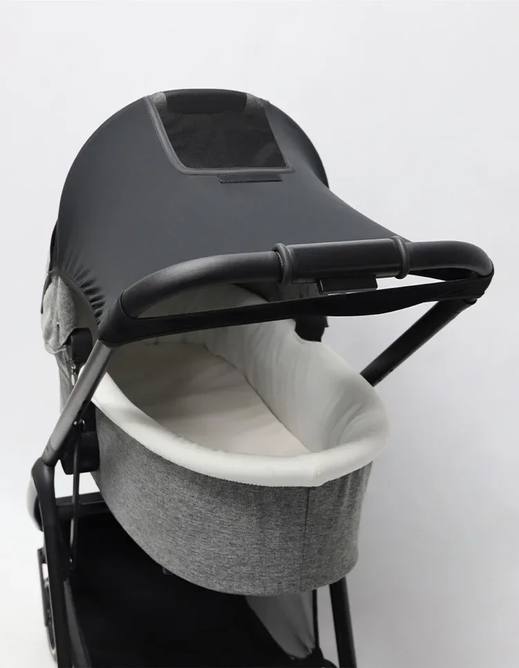 Zonnescherm voor kinderwagen, verlengstuk, beschermkap, hoes voor buggy, zonwerende regenhoes, uv-bestendige hoes