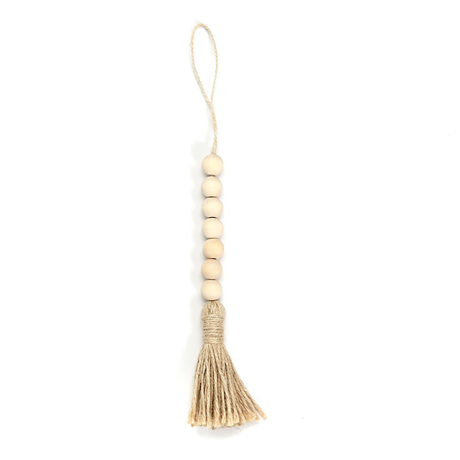 Bohemian Style Tassel Natural Wood Bead Garland Large Wall Hanging Decoration Hanging Decorations Home Decorations Garden Decor: A