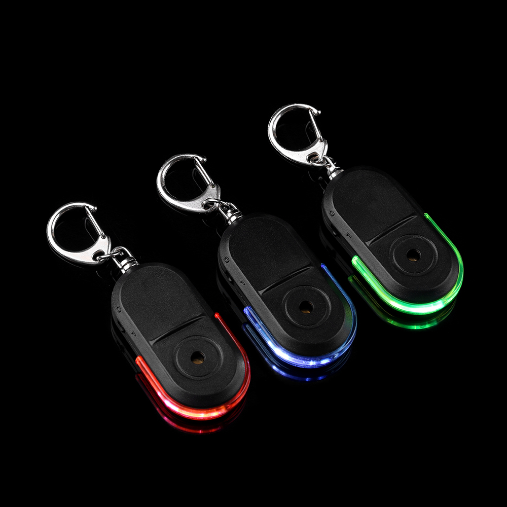 Wireless 10m Anti-Lost Alarm Key Finder Locator Keychain Whistle Sound With LED Light Mini Anti Lost Key Finder