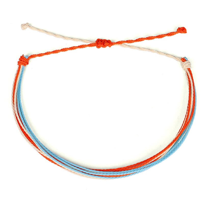 Style Bohemian Style Summer Style Color Waterproof Wax Line Weaving Anklet Hand-woven Weaving Anklet: 1