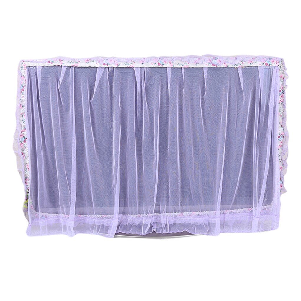 Home Hotel Office Printed Screen Dust Cover Living Room Bedroom Indoor TV Dustproof Cover: flower 42to47inch