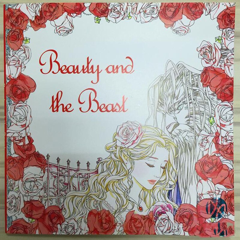 4 Pcs 24 Pages English Coloring Books For Adult Kids Hand-drawn Relieve Stress Graffiti Painting Libros 25*25mm