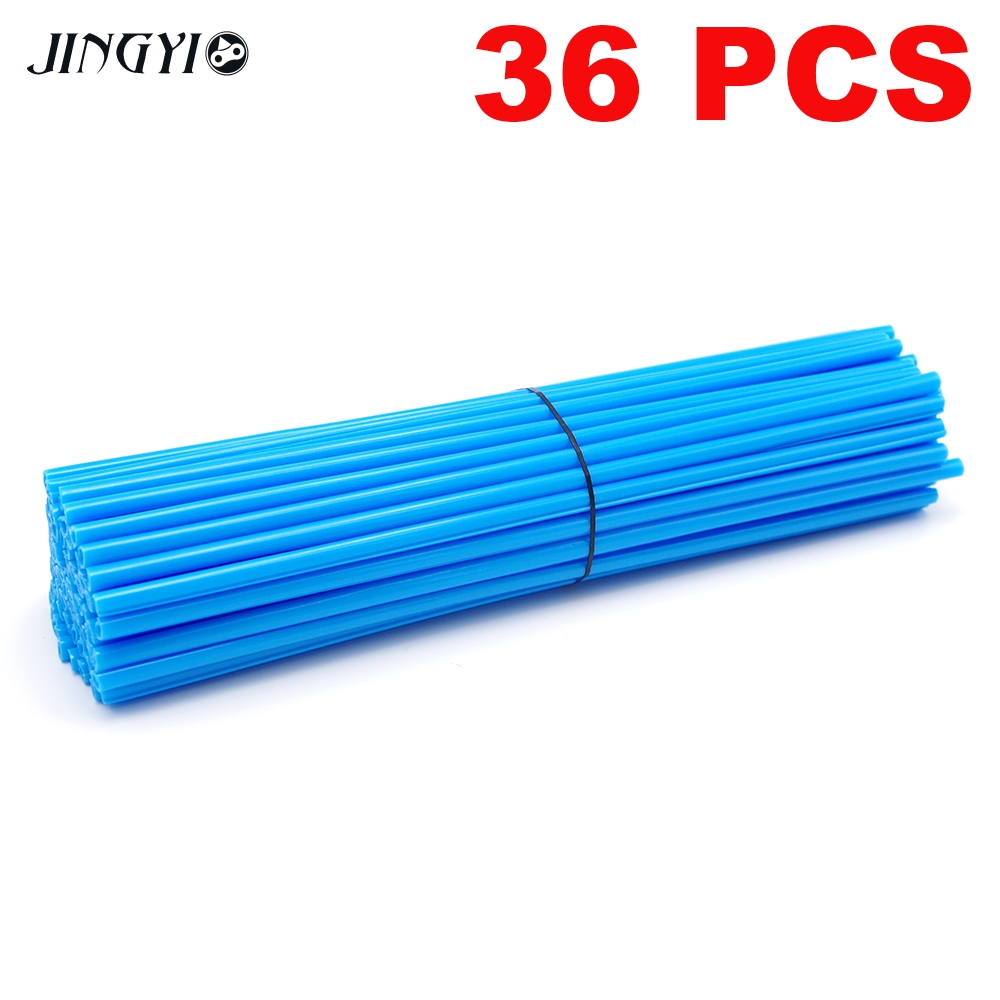 Motorcycle Dirt Bike Wheel Rim Spoke Skins Covers Wrap Tubes Decor Protector For KTM 65 85 250 125 SX KLX250 KLX450R 450 530 EXC: Sky blue