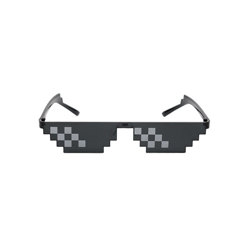 Mozaïek Strips Zonnebril Truc Speelgoed Glazen Met Het Glazen Pixel Vrouwen Mannen Zwart Mozaïek Zonnebril Grappige Speelgoed