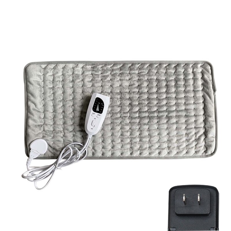 Jet électrique de couverture chauffante, couverture électrique de flanelle de 30 "x 16" avec 6 niveaux de chauffage et 4 réglages de minuterie arrêt automatique,