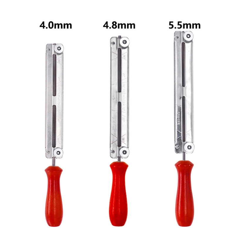 4/4.8/5.5mm Round Gauge File Handle Chainsaw Tool File for Home Decoration and Improvement Used to Quick and Accurate Sharpening
