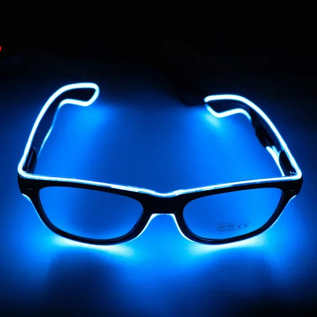 1PC Flashing EL Wire LED Light Up Party SunGlasses Led Glasses Luminous Party Decorative Lighting Classic Novelty Bright