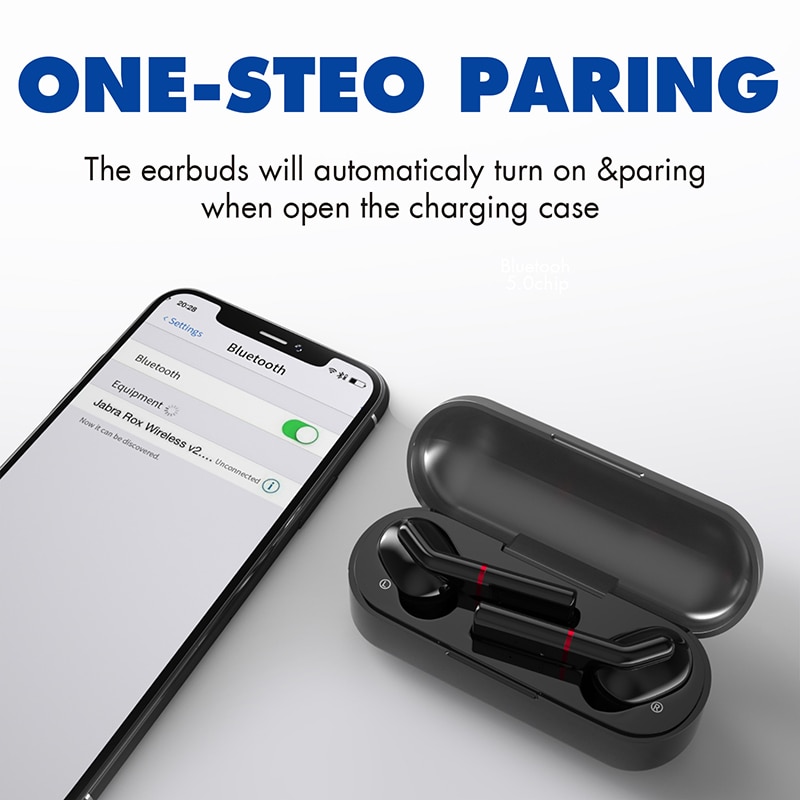 TWS sans fil Bluetooth 5.0 écouteur Sport anti-transpiration casque stéréo Portable écouteurs HIFI haut sonore PK T3 I12 I10 I200