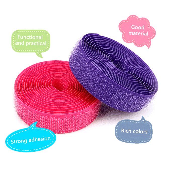 5cm Width Hoop and Loop no adhesive hook loop fastener tape sewing magic tape sticker strap couture clothing shoe