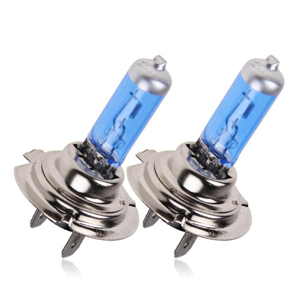 2 Pcs H7 6000K Gas Halogeen Koplamp Blauw Behuizing Biedt Wit Licht Gloeilampen 55W 12V automotive Koplampen Ultra Quartz: Default Title