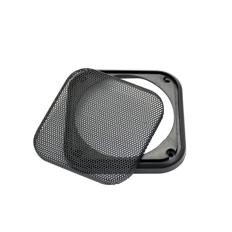AIYIMA 2Pcs 4 INCH Speaker Grill Mesh Enclosure Protective Cover Replacement Square Net Speaker Accessories