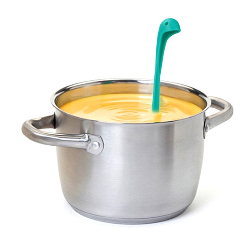 Food-Grade Pp Leuke Dinosaurus Soeplepels Cartoon Monster Lange Staal Servies Servies Creatieve Modellering Pollepel Keuken Gere