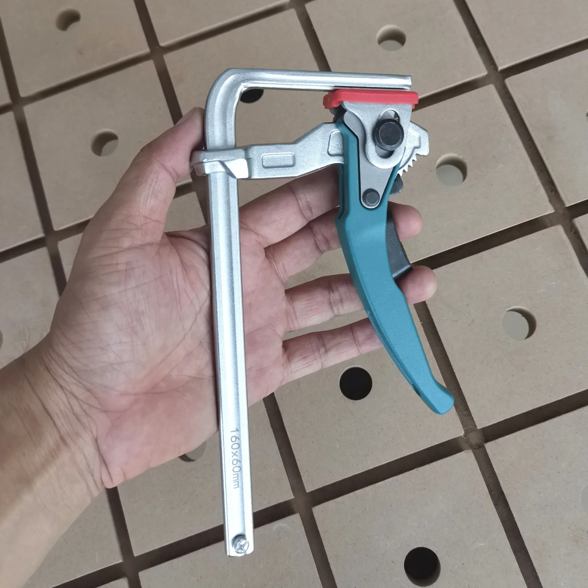 Track Saw Rail/MFT Clamps Alloy Steel Upgrade Quick Ratchet Track Saw Guide Rail Clamps for Woodworking Guide Rail System Clamp