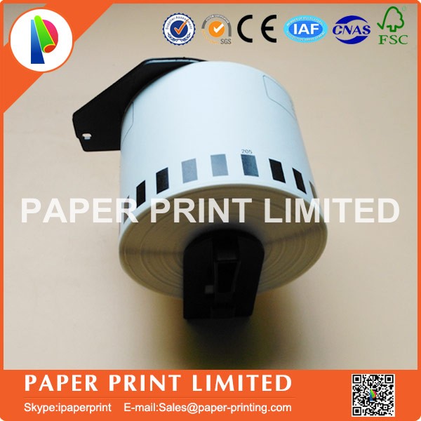 1 rollo Compatible DK-22205 etiqueta 62mm * 30,48 M continua hermano Compatible impresora QL-570 QL-700 todos con soporte de plástico