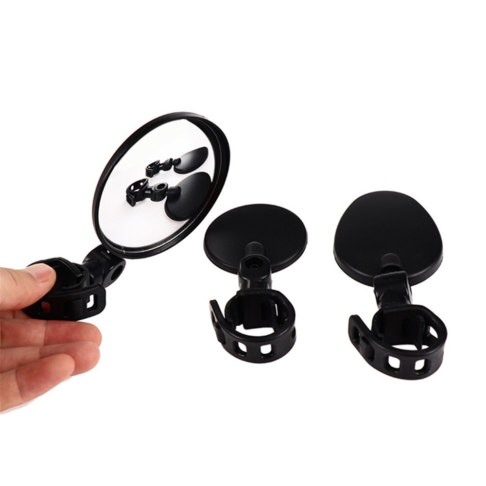 Bicycle Rearview Handlebar Mirrors Mountain Bike Cycling Rear View Mirror Wide Angle 360 Degree Rotate Mirror Bicycle Accessory