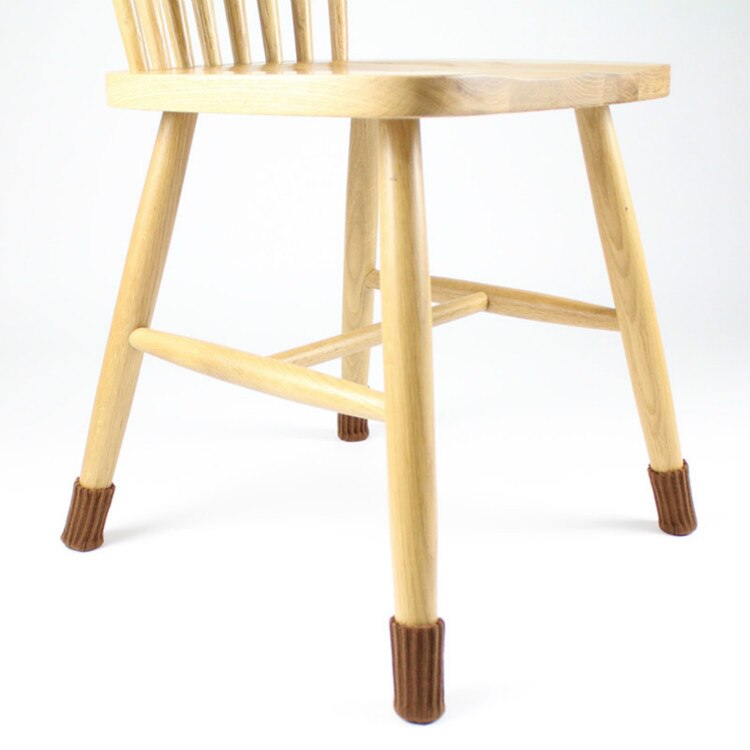 24 stk stolben sokker elastisk tyk bund møbler støvletter gulvbeskyttere skridsikre bordben strikkede stol fødder dækker