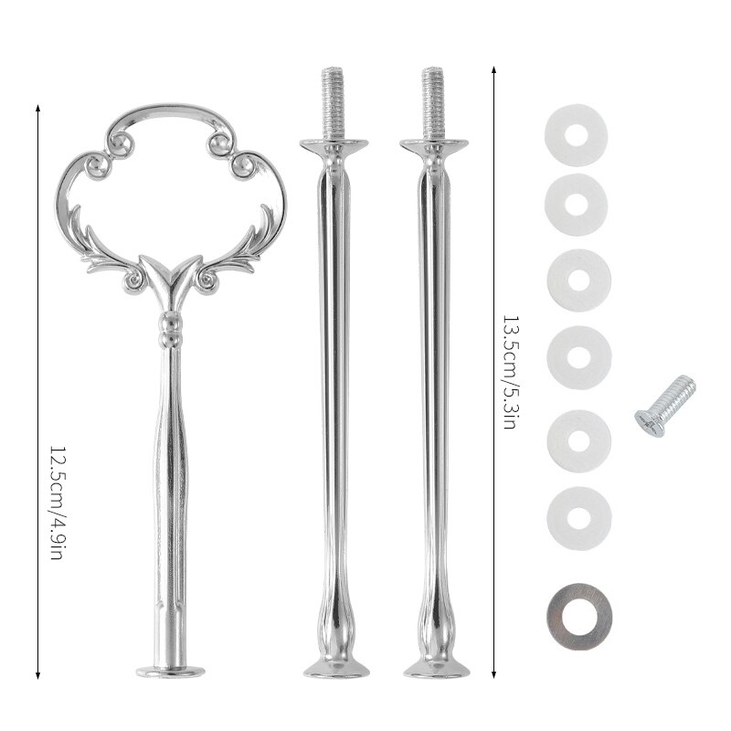 Vierkante Ronde Liefde Hartvormige Cake Drie-Layer Beugel Hars Lade Diy Siliconen Mal Coaster Epoxyhars Mal accessoires Kit: 11