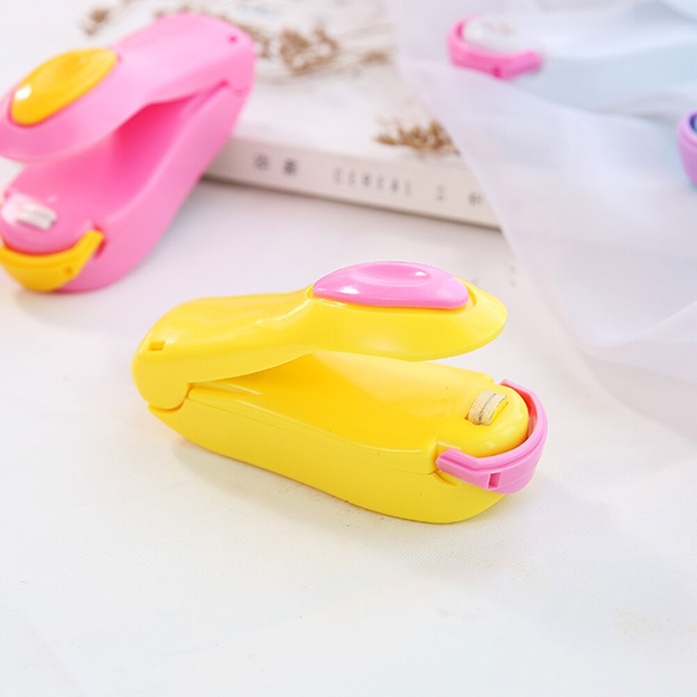 Draagbare mini warmtesealer impulssealer seal verpakking plastic zak impulssealer seal verpakking plastic zak werkt met bat