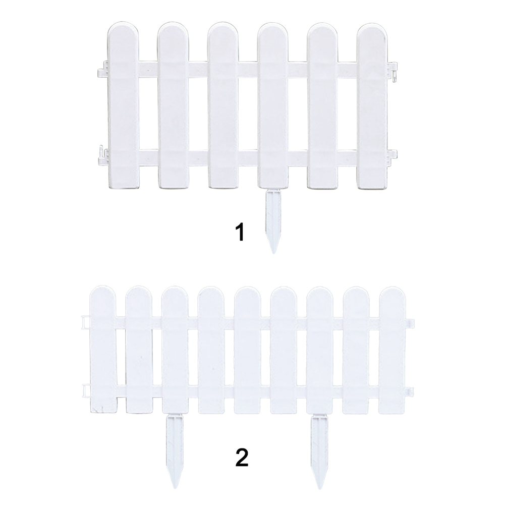 Easy Install Garden Fence Lightweight Plant Border Yard Grass Lawn Path Panel Flowerbeds Protective White Edgings Landscape