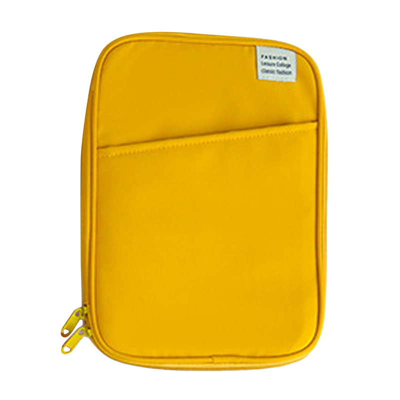 Mode Multi-layer Laptop Tablet Liner Tas Voor Ipad Pro 11 12.9 Inch Shockproof Beschermhoes Draagbare 13 Inch opslag Pouch: yellow large