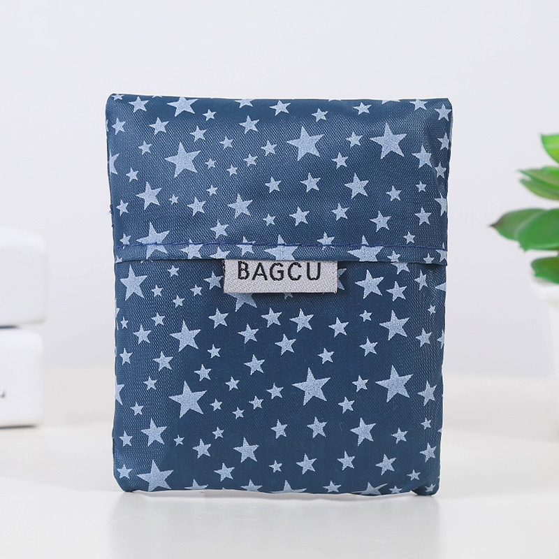 1PC Shopping Bag Eco-friendly Bag Hand Shoulder Grocery Bags Shoulder Market Bags Reusable Foldable Supermarket Shop Bags: WHITE