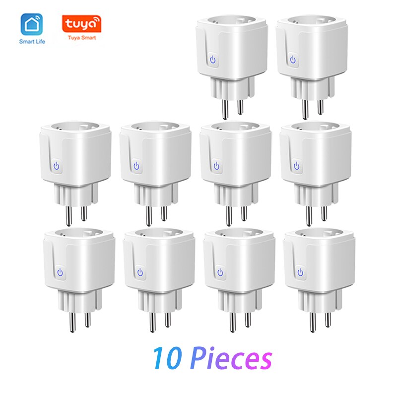EU Standard Smart Plug WiFi Socket 16A Power Monitor Timing Function Tuya Smart Life Works With Alexa Google Home Smart Home