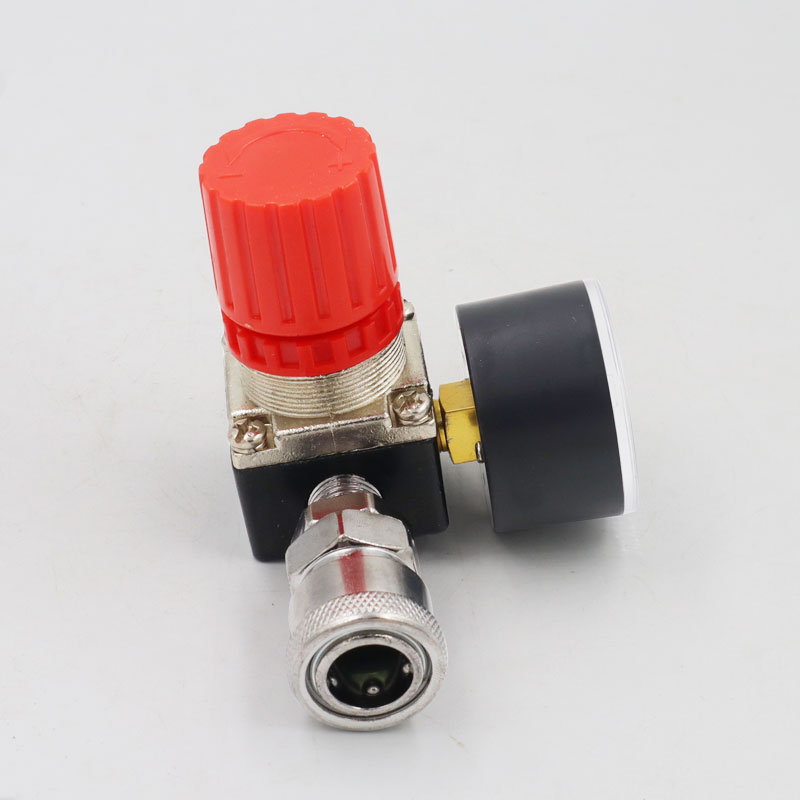 1pc 180 psi 12 bar trykregulator omskifter styreventil med manometer 1/4 &quot; til luftkompressor