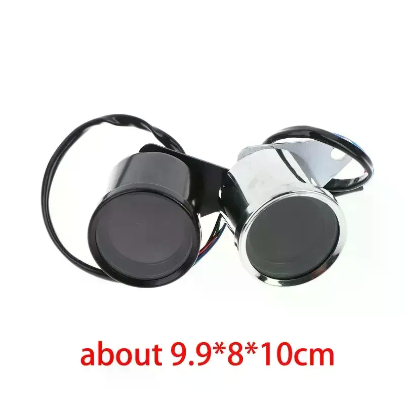 Misuratore universale per moto LED Tachimetro digitale Contachilometri Indicatore livello carburante per misuratore modificato per scooter moto