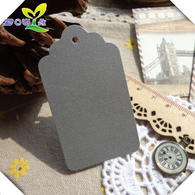 EUSOAR Bruine Cadeaulabels - 200 Stuk Hangetiketten - 300GSM Kraftpapier Hangertjes 5x8cm - Rechthoekige Blanco Geschenktags - Beschrijfbare Labels met Beige Katoenen Koord