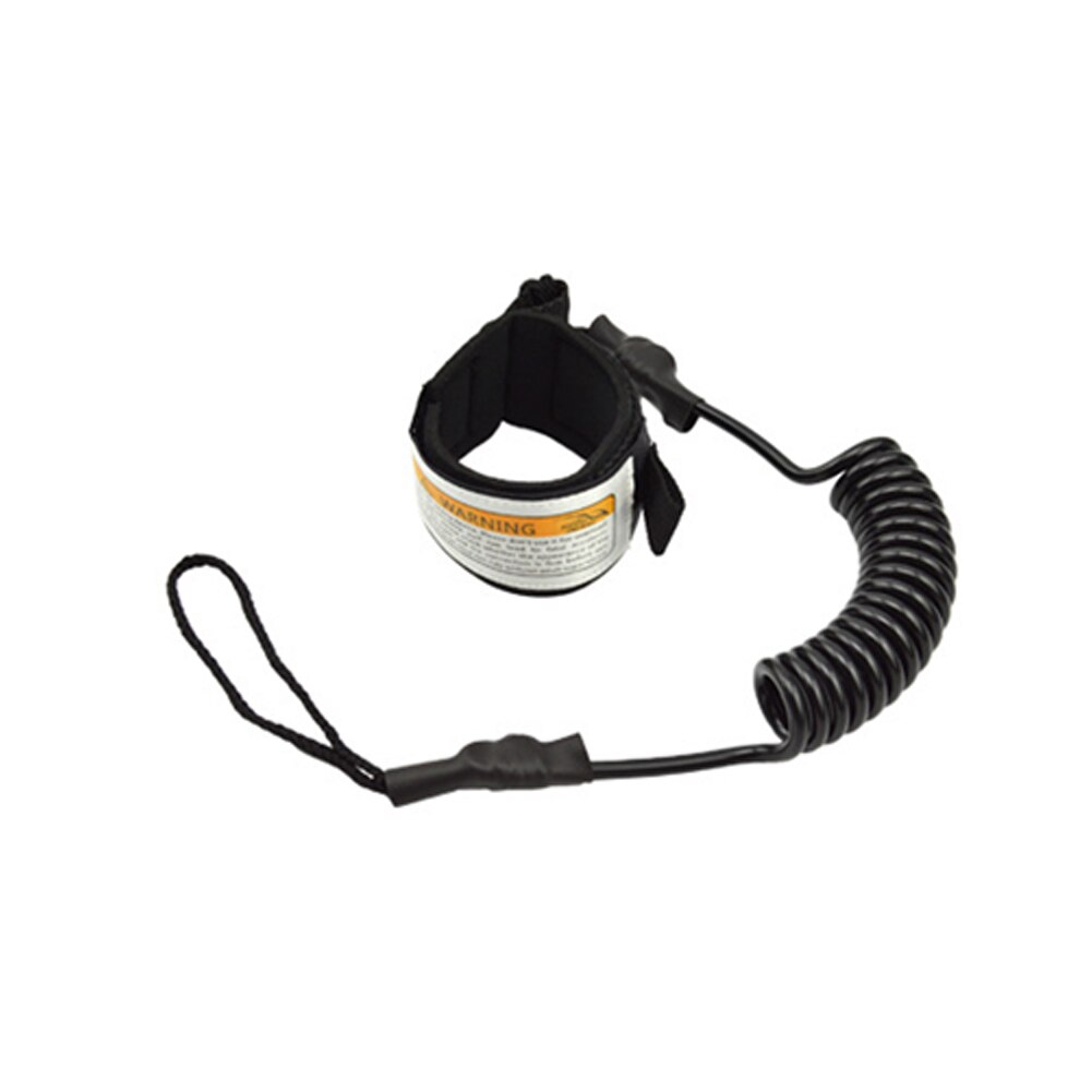 Boten Veiligheid Stand Up Paddle Opgerolde Sup Surfplank Rekbaar Surfen Leash Rope: Black