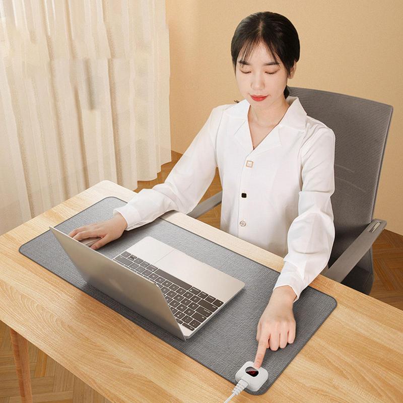 Elektrische Warmte Muismat Display Temperatuur Verwarming Muismat Tafelmat Warm Houden Hand Voor Winter Kantoor Computer Bureau Toetsenbord