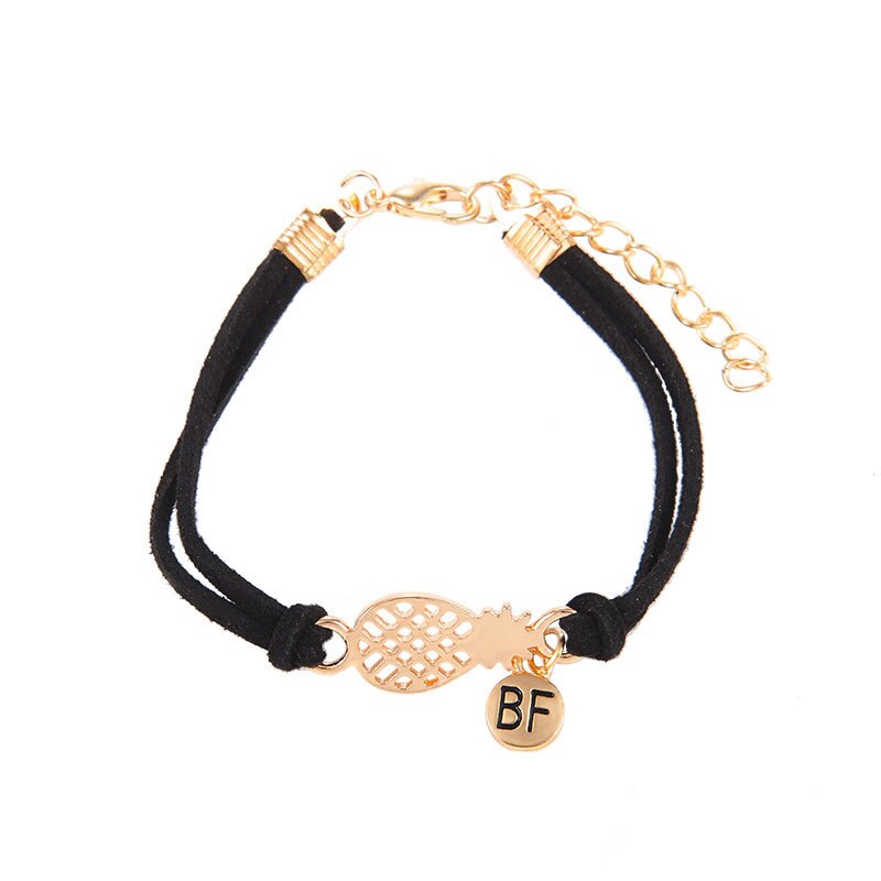 Smycken vänskap 2020 mini för ananas kvinnor läckert armband armband malism: Svart