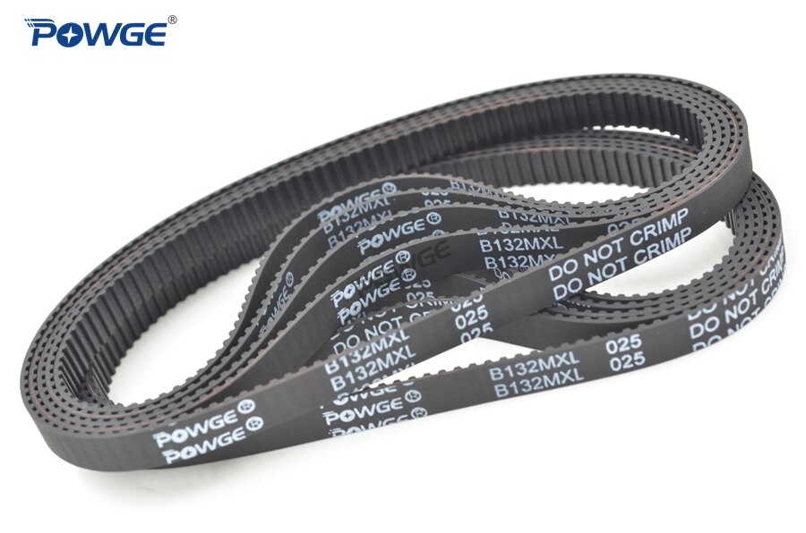 POWGE 10pcs MXL Timing belt B130 B131 B132 B133 B134 Width 6.35mm 025 Teeth 130 131 132 133 134 Synchronous belt B130MXL B134MXL