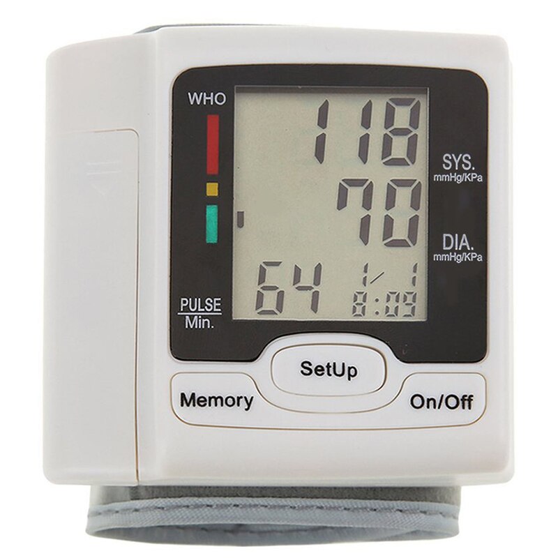 LCD Digital Display Sphygmomanometer Home Health Monitoring High Precision Sphygmomanometer 99 Pairs Of Memory: Default Title