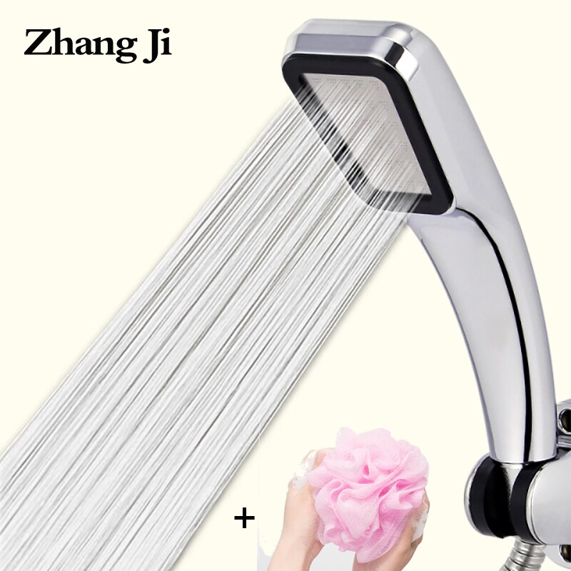 Zhang ji høytrykks tykt regndusjhode 300 hull krom firkantet regnvannsparende dusj  + 1pc gratis badeball
