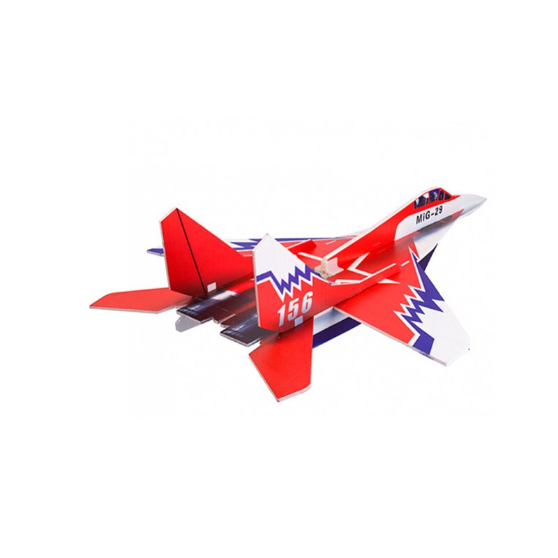 Mig-29 650 millimetri di Apertura Alare Colla-N-andare Foamboard Rosso EPP RC kit Aereo A Distanza Giocattoli per bambini I Regali Dei Bambini