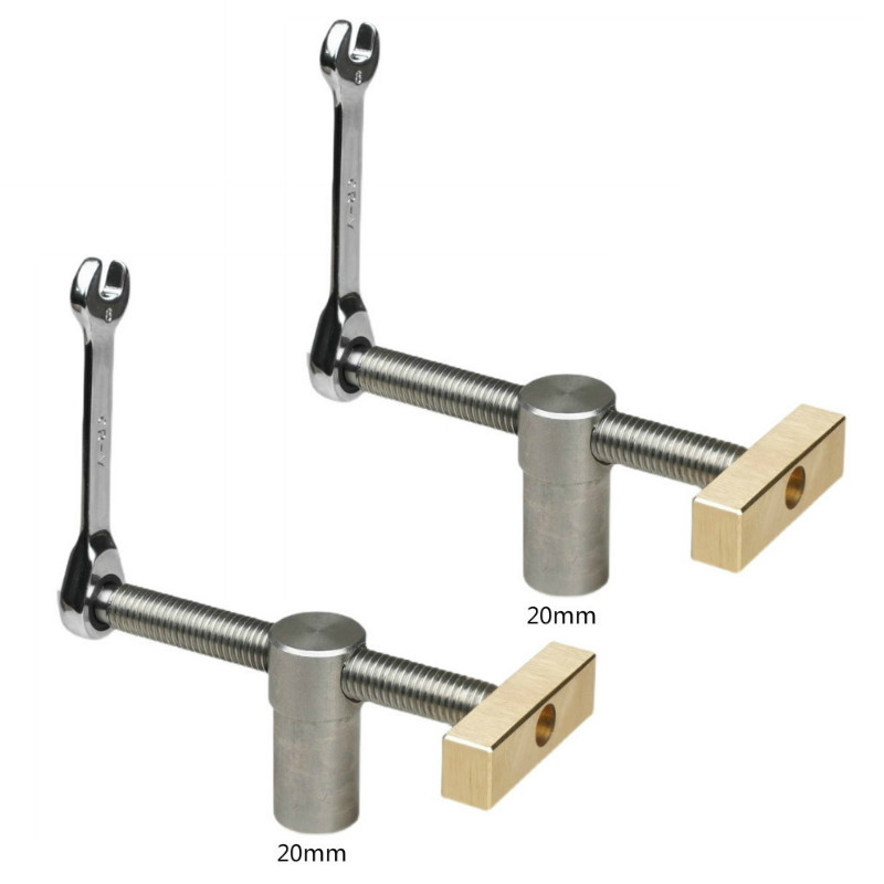 Arbeidsbenk hundehull hurtigvirkende hold nede klemme justerbar fast fast klipsfeste for trebearbeidingsbenker 19/20mm -hulls verktøy: Stil  d 20mm