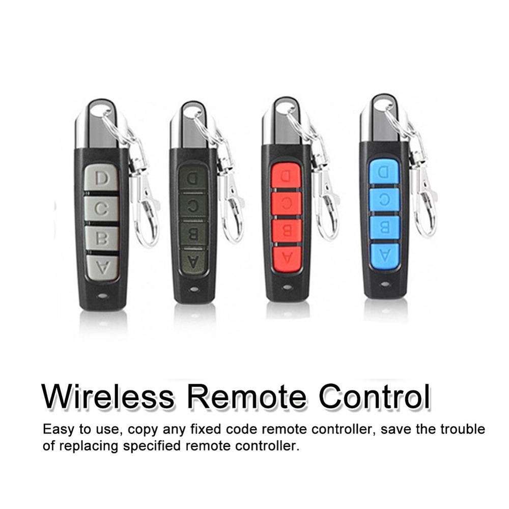 4 Buttons Multifunction Remote Control 433MHZ Wireless Transmitter Garage Gate Electric Door Copy Controller Anti-theft Lock Key