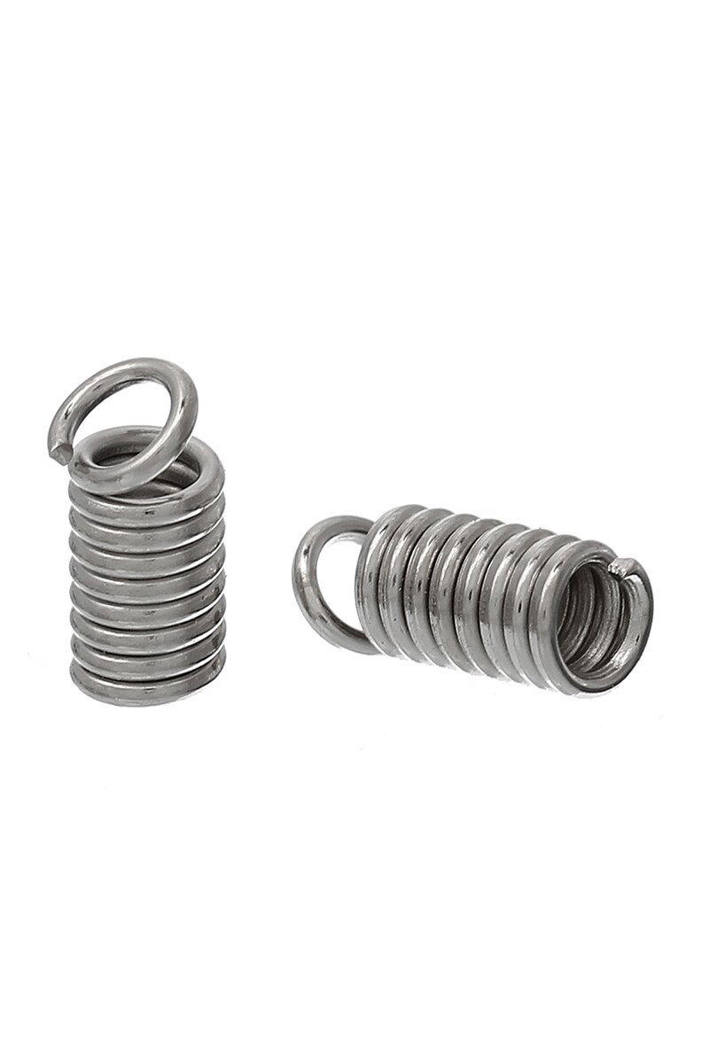 100Stck Spiral- Korn Käfige Anhänger Stecker Schmuck passen DIY Männer Frauen Schmuck , Der 3 Farben Für Wählen 8x9mm Neue