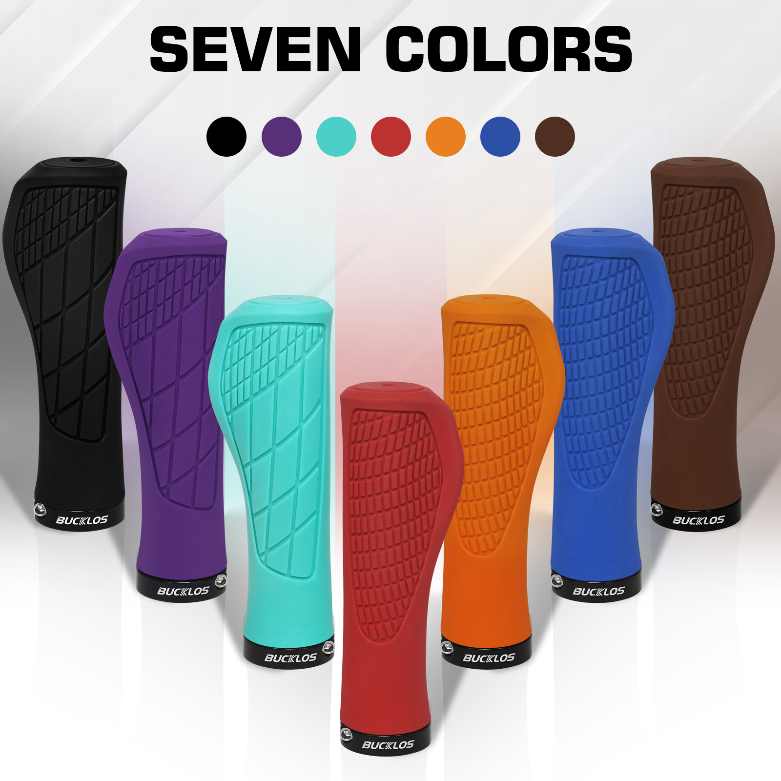 BUCKLOS Bicycle Handlebar Grip Ruber Bike Handle Bar Grips Shock Absorbing Lockable MTB Cuffs Cycling Accessories