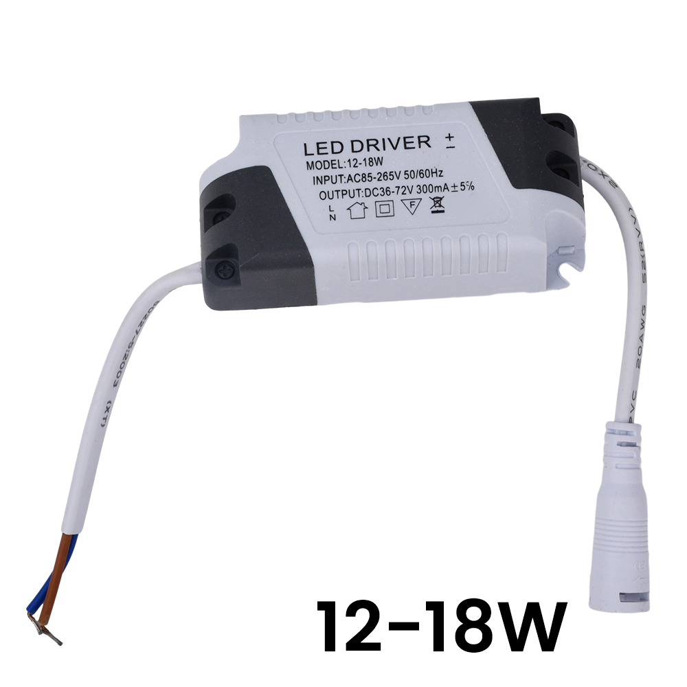 Led-konstantströmsdrivare  ac85-265v 3-4w 4-7w 8-12w 12-18w 18-24w 24-36w nätadapter transformator för panelbelysning: Brun
