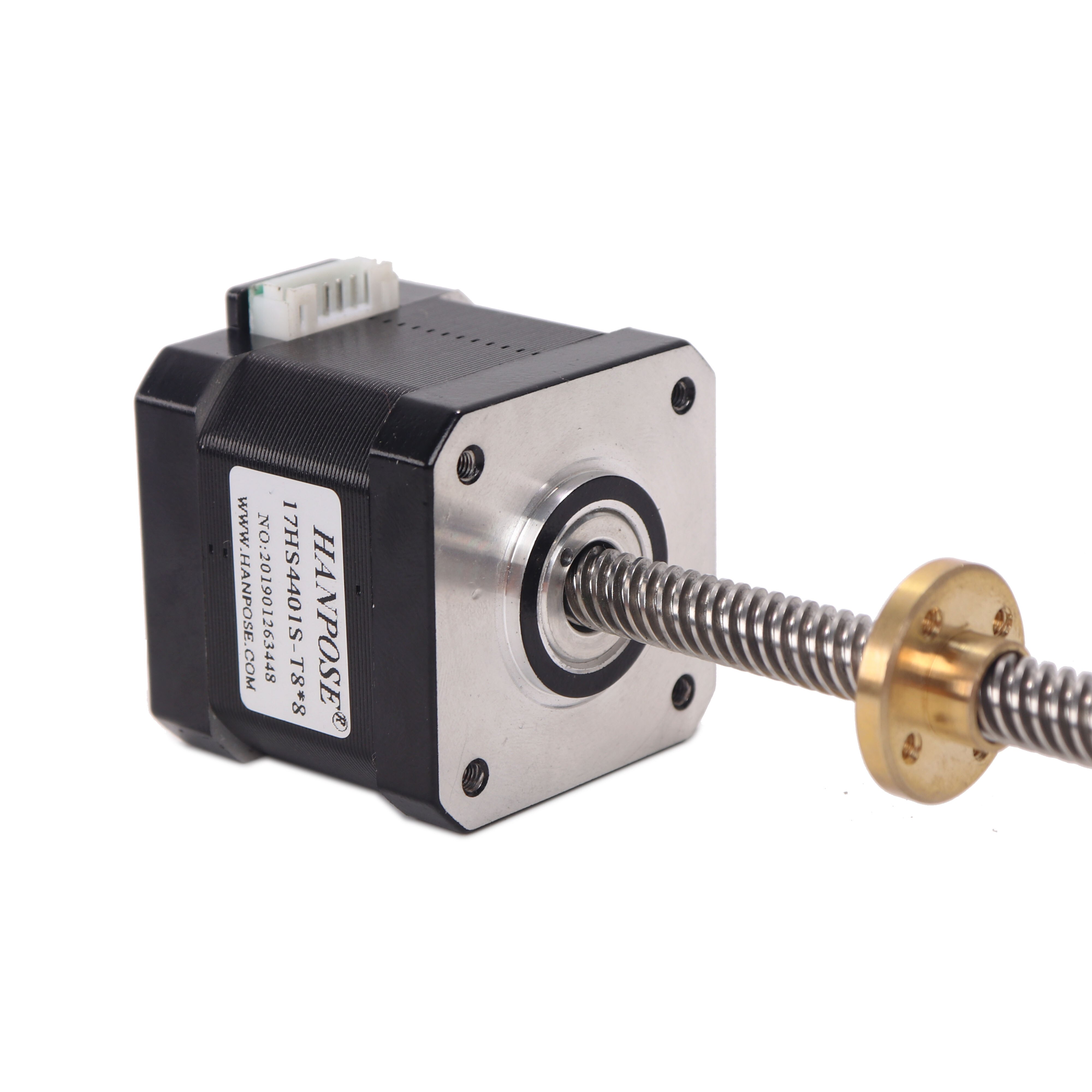 Nema17 Stappenmotor 40Mm 1.7A 42 Motor 17HS4401S-T8*4 410Mm Schroef Staaf Lineaire Z-Motor Met trapeziumvormige Lood Srew Voor 3D Printer