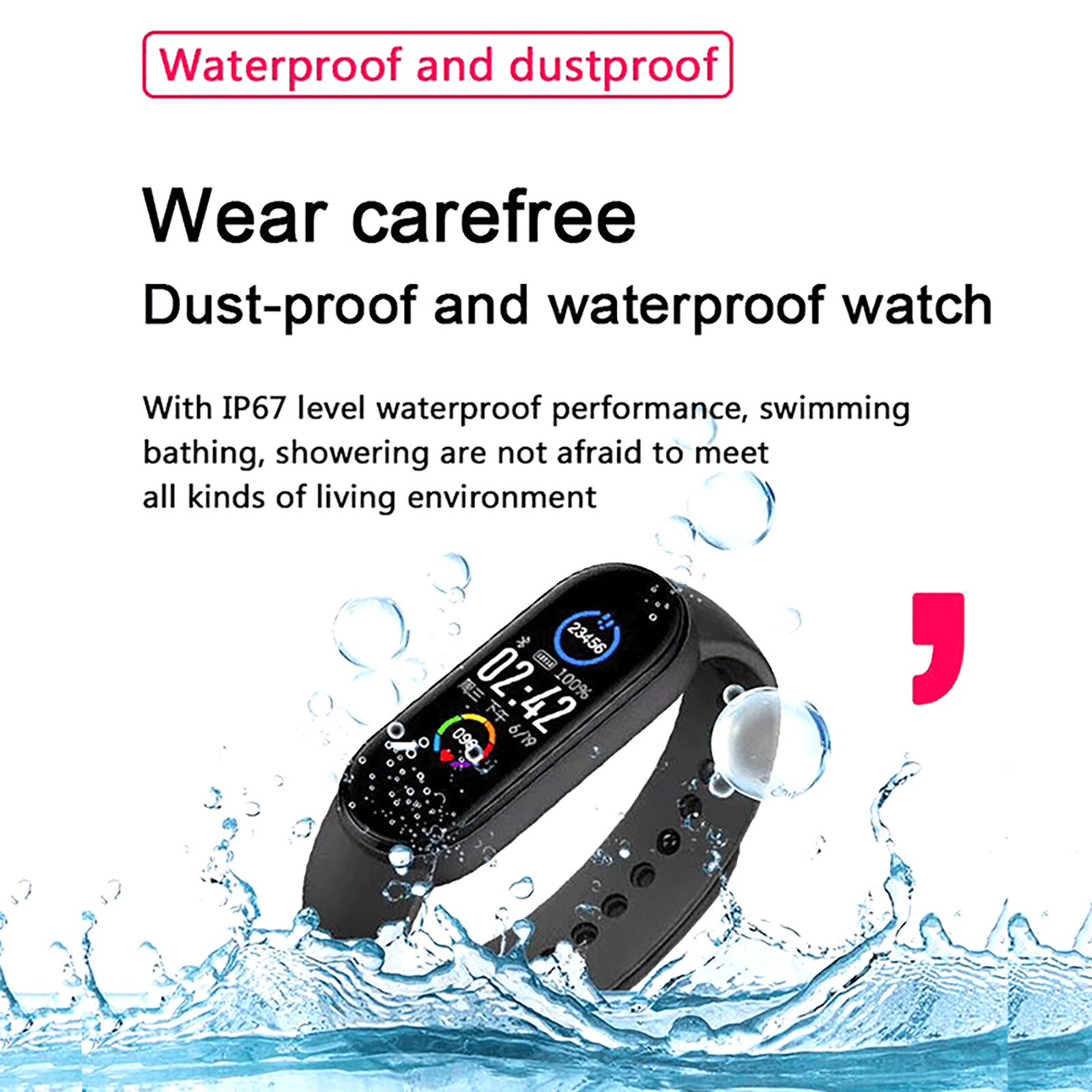 M5 Smart Band Sport Smart Horloge Mannen Vrouw Bloeddruk Hartslagmeter Fitness Armband Voor Android Ios Smart Polsbandjes