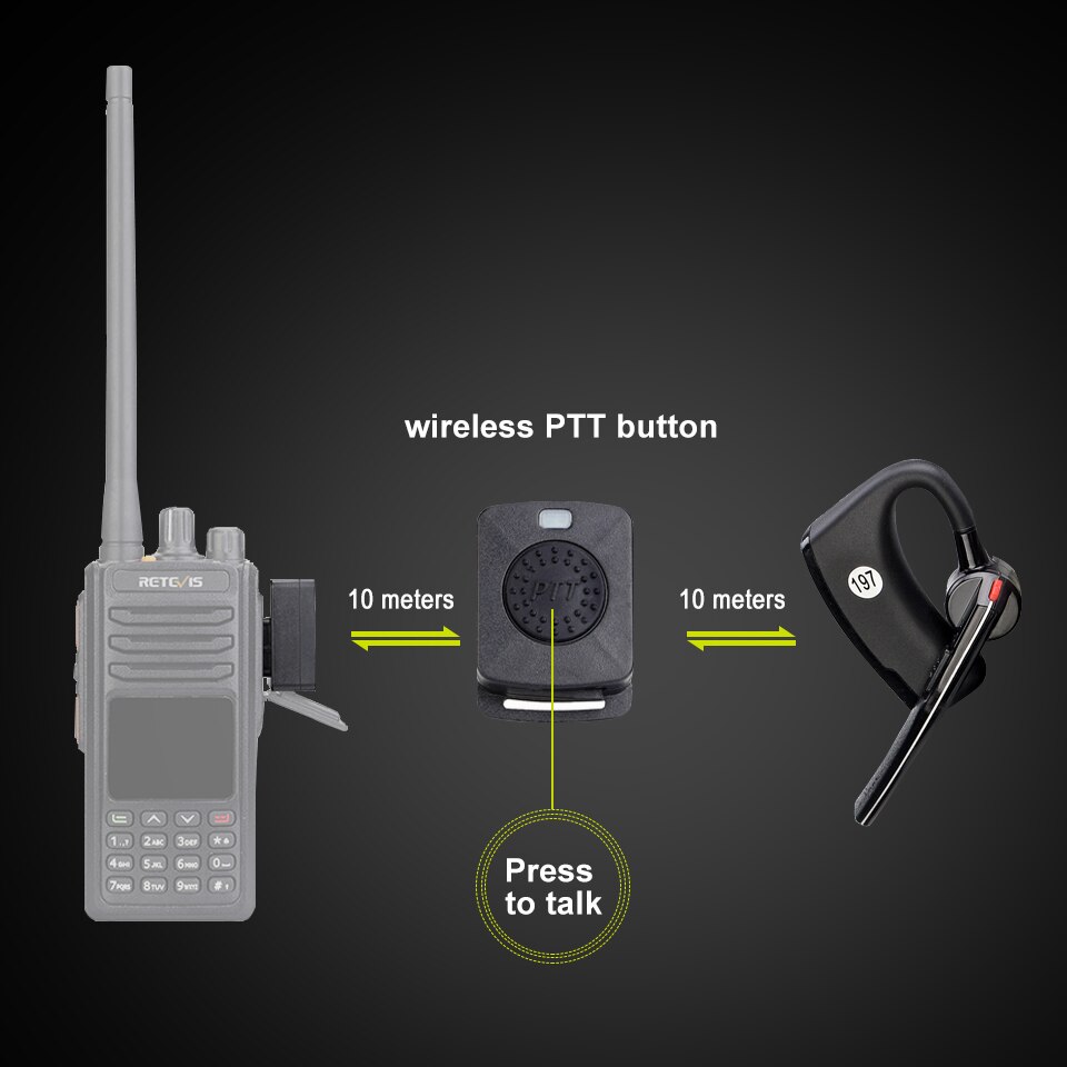Wireless Bluetooth Headphone Walkie Talkie Headset With Wireless Finger PTT And Bluetooth Adapter For Kenwood Two Way Radio