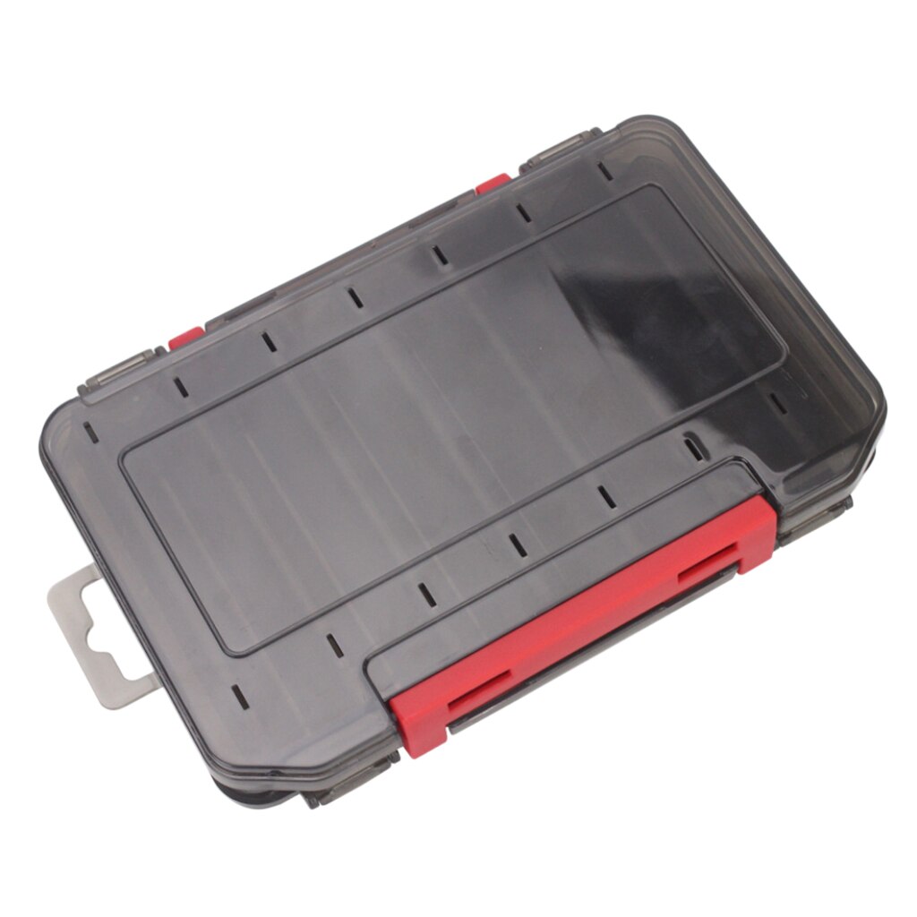 Zite Fishing Lokjesbox, 27 x 18 x 4,5 cm, kunstaasbox, tacklebox, dubbelzijdig - visbox voor hardbaits wobbler rubberen aas