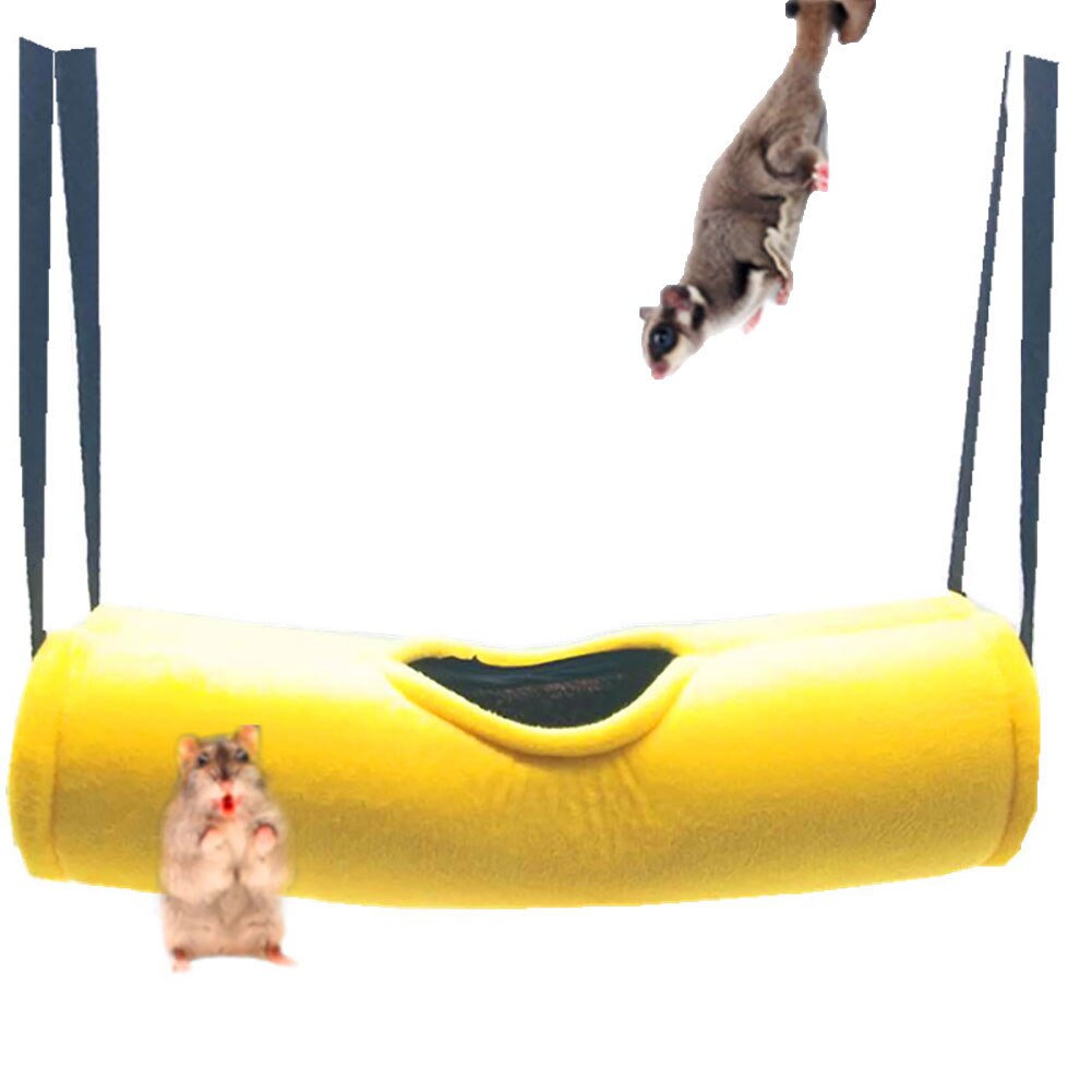 Blød varm tunnel hamster hus kæledyr sovende leg hængende gynge hængekøje
