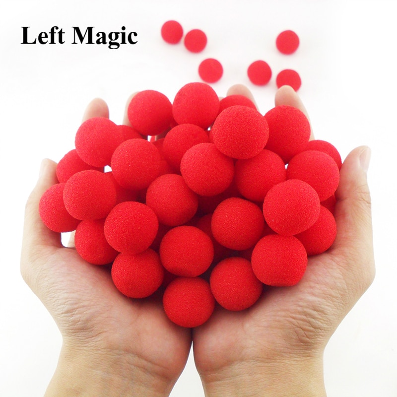 10PCS 2.5cm Finger Sponge Ball magic tricks Classical magician Illusion Comedy close-up stage card magic Accessories E3132