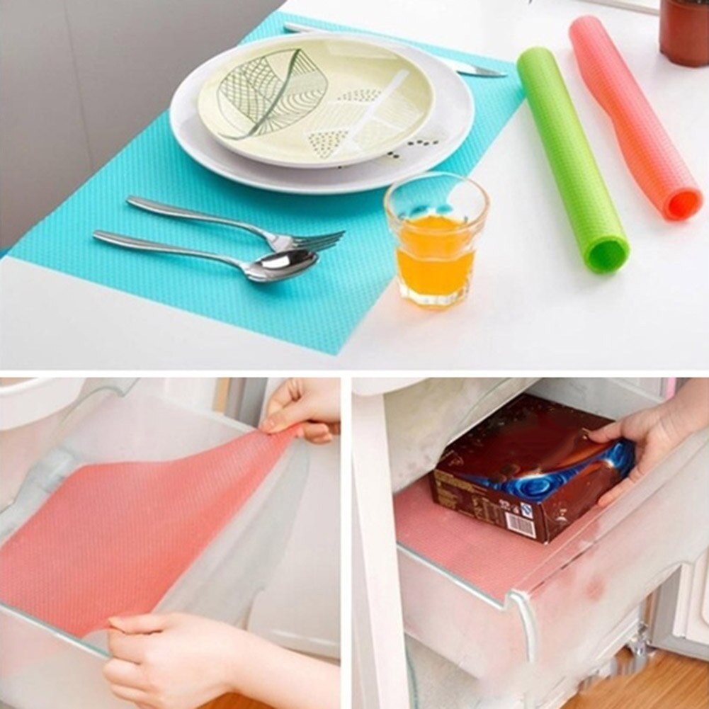 Tapis de réfrigérateur imperméable antisalissure, Absorption d&#39;humidité, antidérapant, anti-moisissure, outils de cuisine, 4 pièces