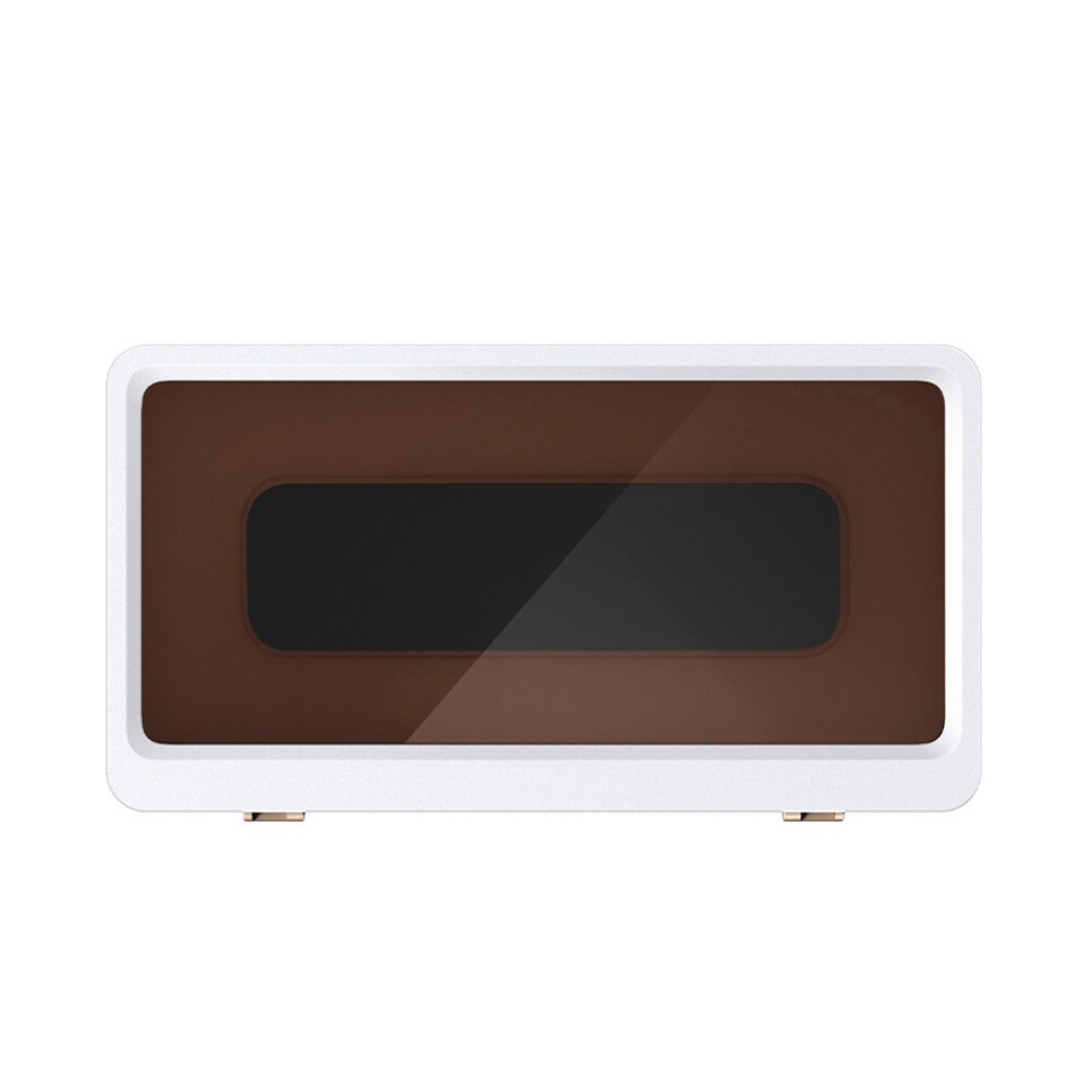 Salle de bains étanche téléphone portable boîte écran tactile bain chasse drame Anti-buée tenture murale sans poinçon étanchéité housse de protection: White