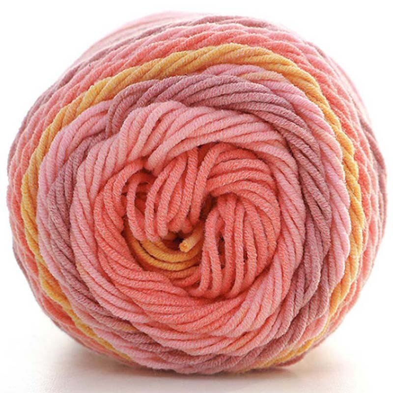 Fils de coton en soie naturelle doux | Laine, fil épais, tricot d'amoureux, laine tricot Crochet, tissage fil, bricolage, 2 pièces: 4-2pc